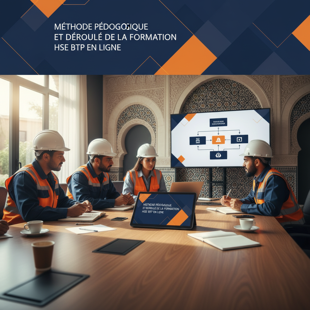 Méthode pédagogique et déroulé de la formation HSE BTP en ligne